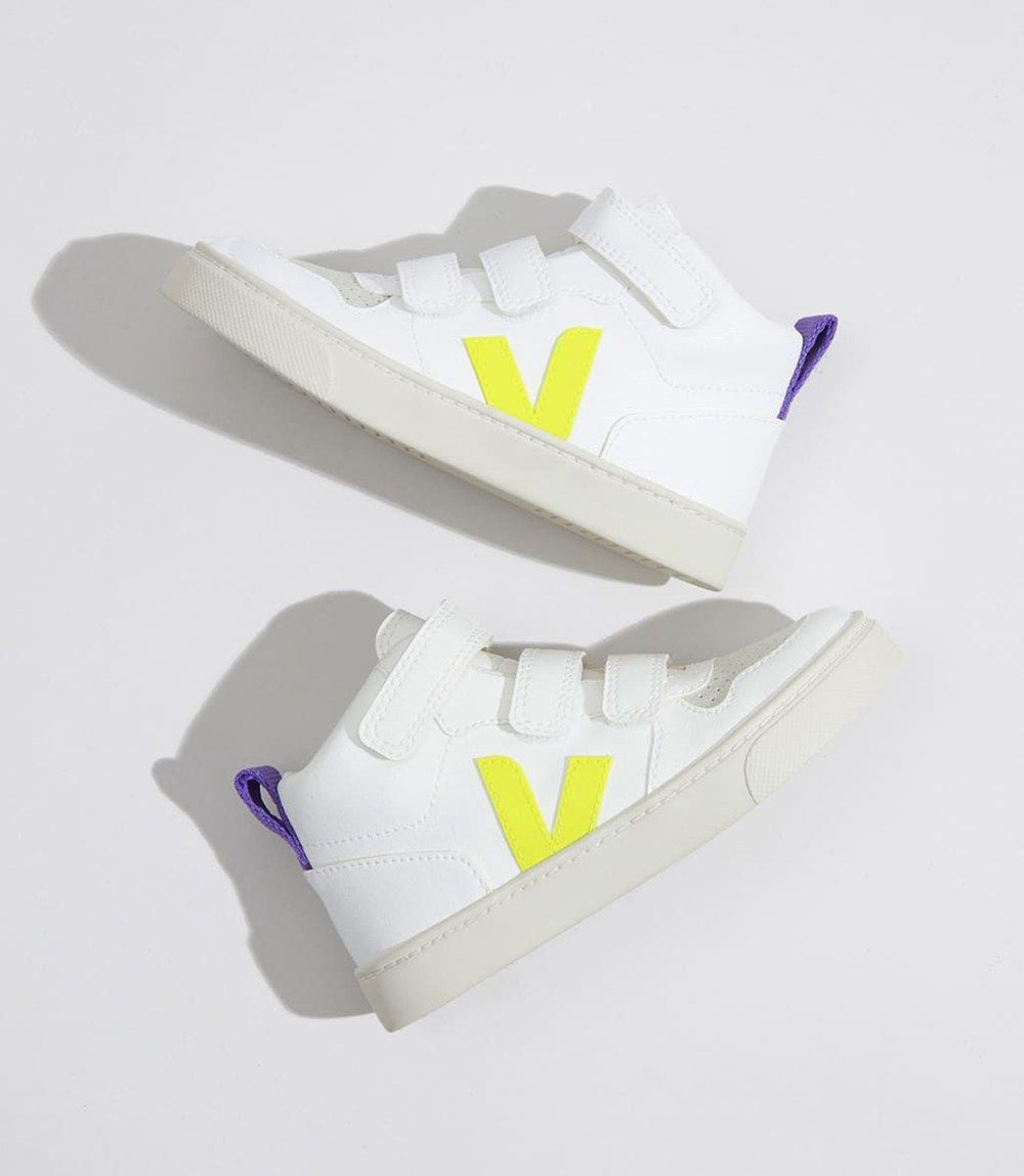 Veja Sneakers Copii - V-10 Mid Cwl - Albi - 9528734-PA